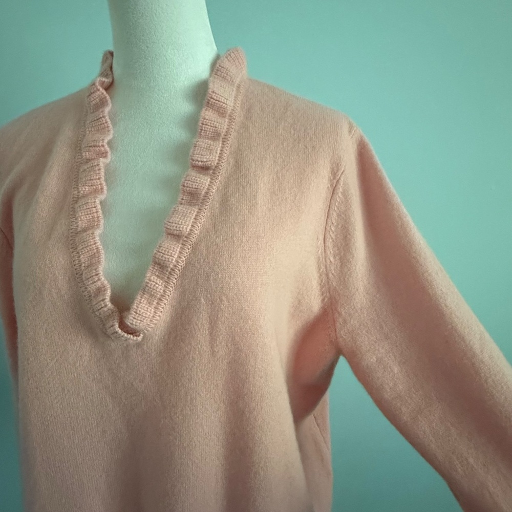 Sundance Gisella 100% Cashmere Pink Sweater Size XL - Picture 3 of 11